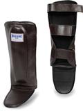 Boon Brown Leather Shin Guards